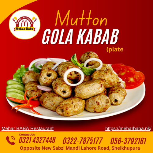 Mutton Gola Kabab (plate